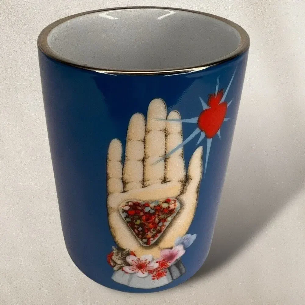 Christian Lacroix Paris Pencil Holder Cup Porcelain Gift Box Set Maison de Jeu